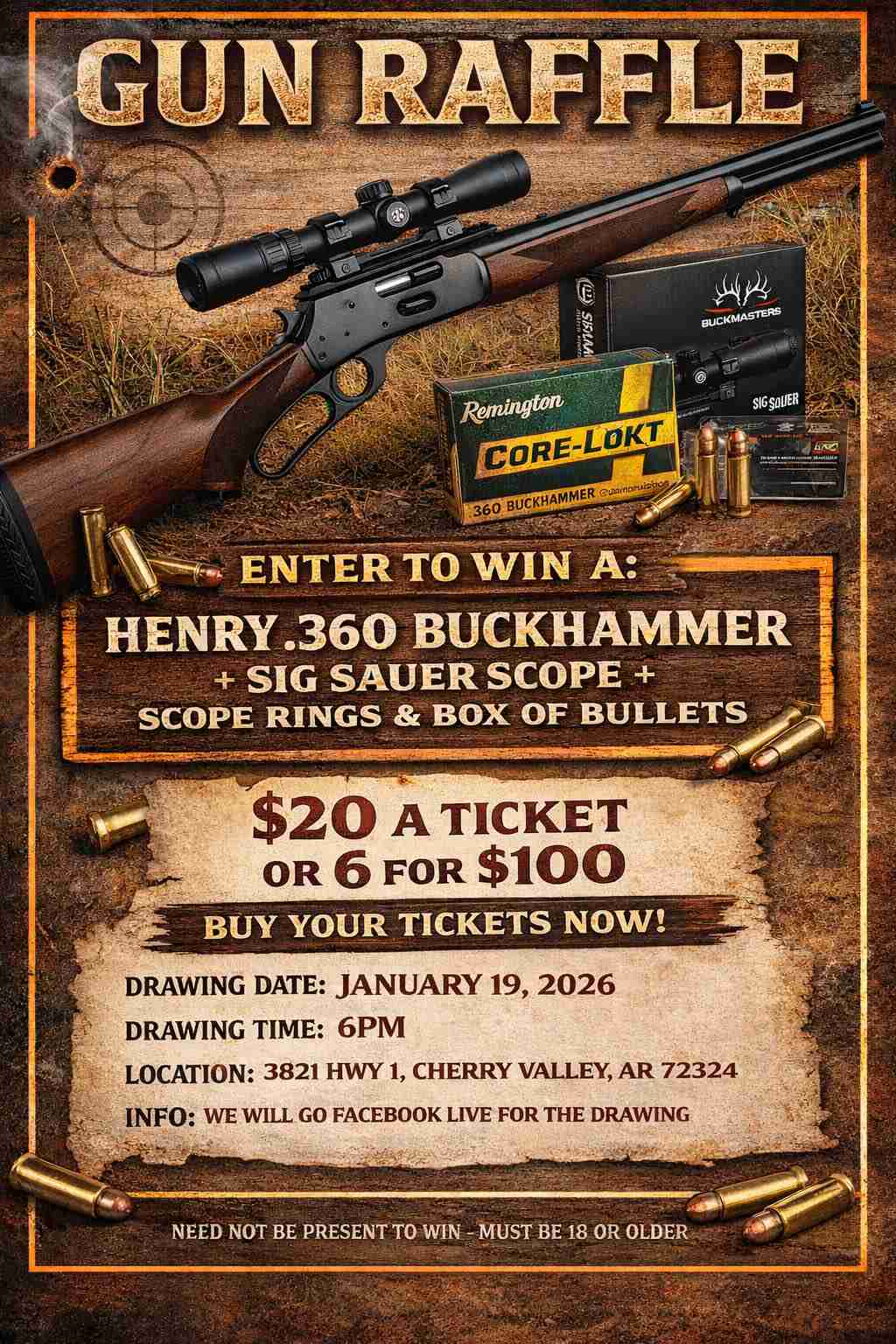 Fun Gun Raffle Winner Cherry Valley Baptist Church to host gun raffle Monday for Night to ...